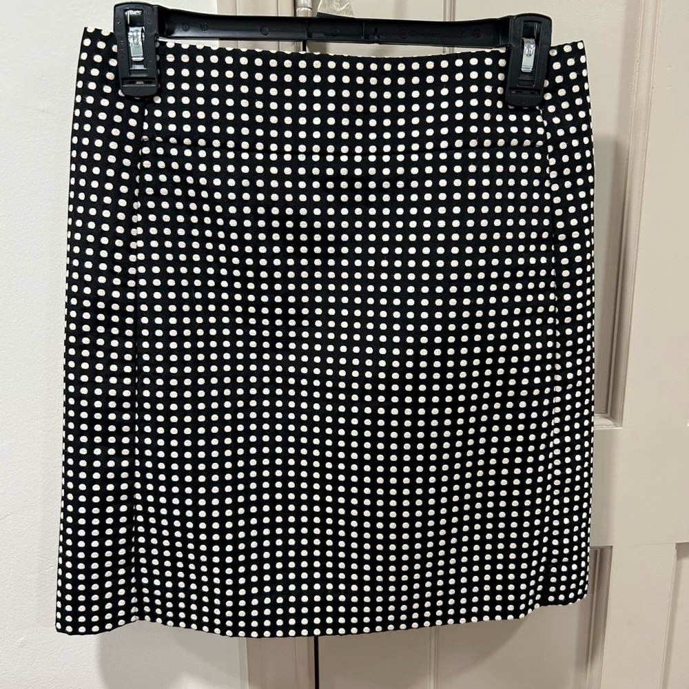 LOFT Black and White Pencil Skirt for Work
